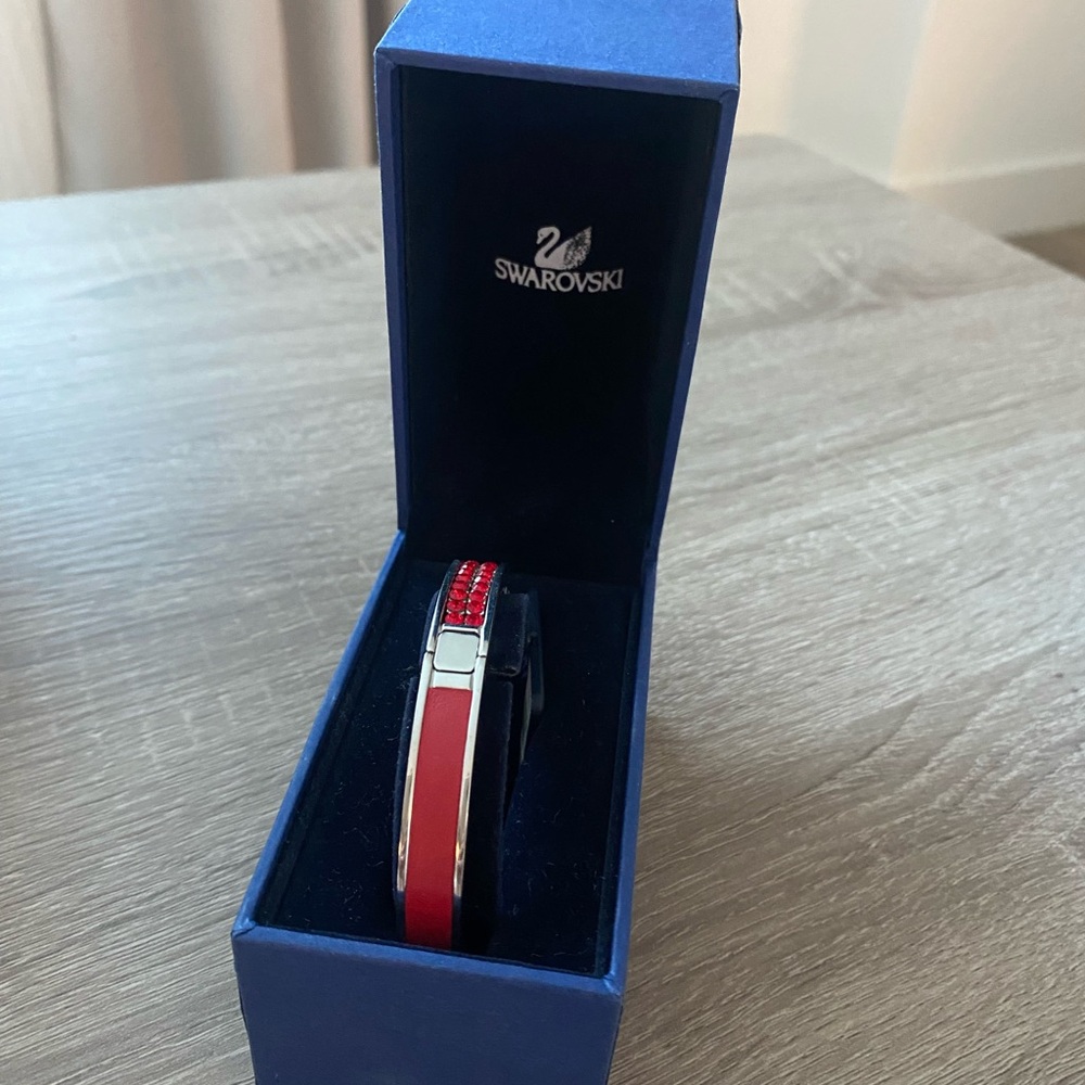 Swarovski Women’s Red and Silver Bracelet